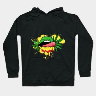 RASTAFARIAN DRIPPED LIPS Hoodie